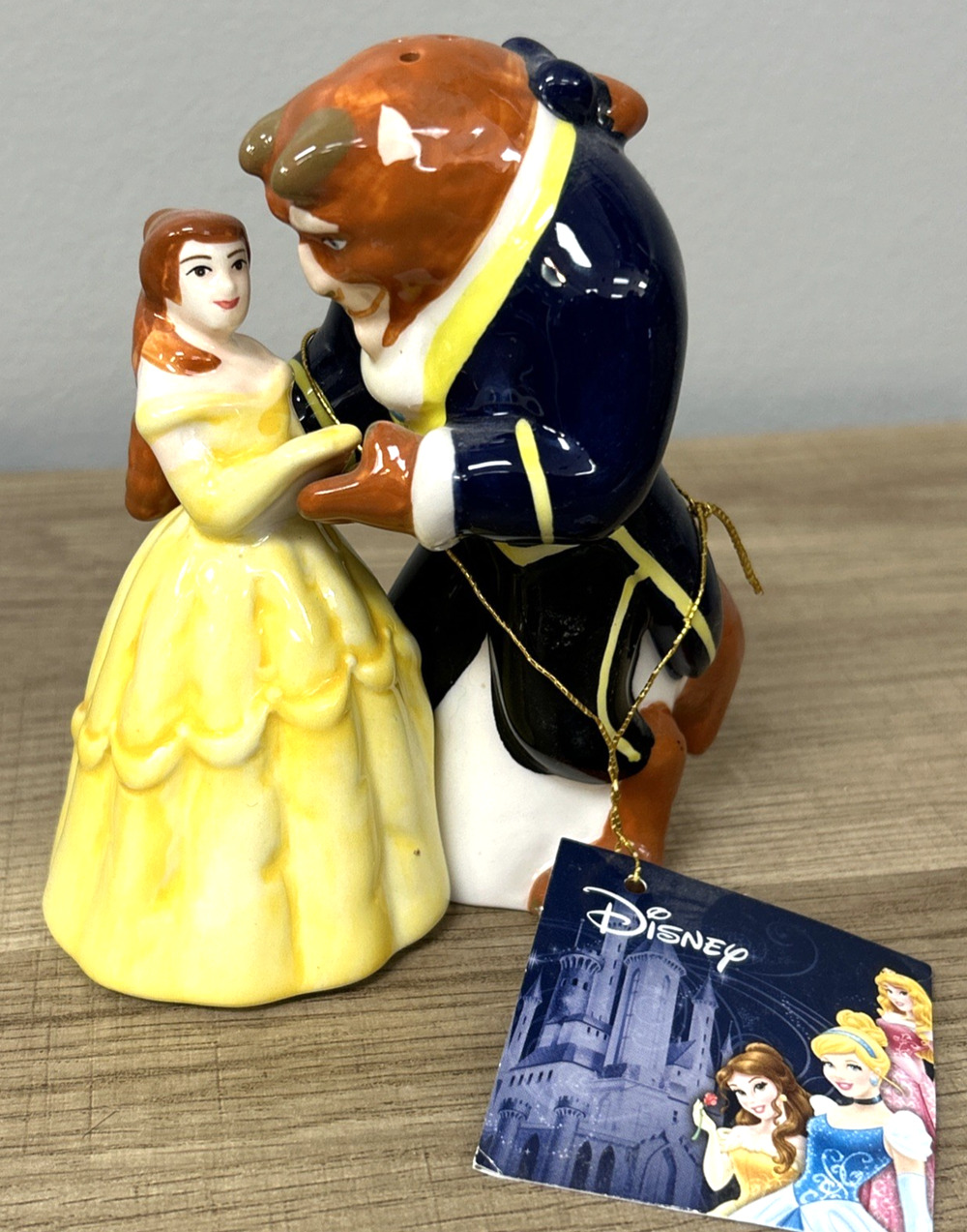 Disney Beauty & The Beast Belle Beast Magnetic Salt And Pepper Shaker Set